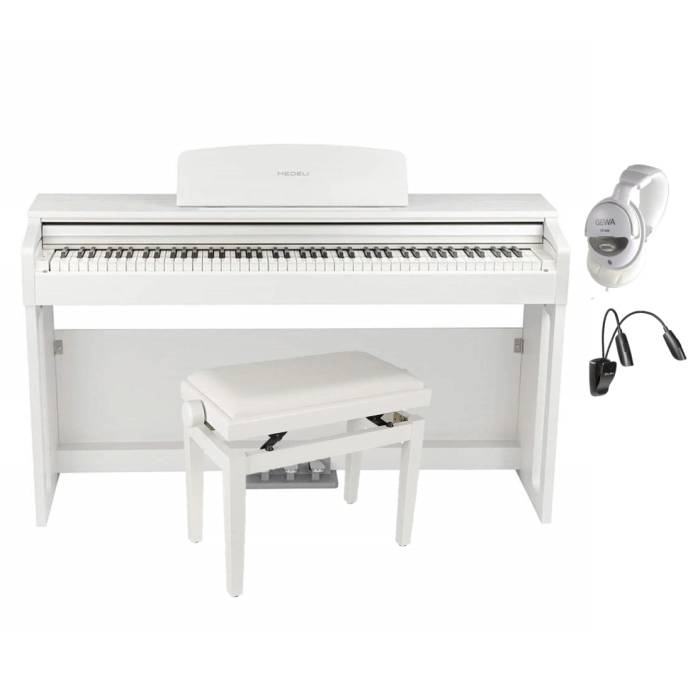 Digitální piano - set Medeli Educational UP82/WH/B/SET2