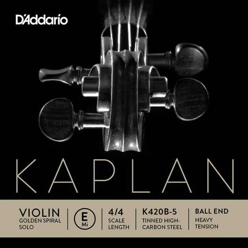 Struna na housle E D'Addario Kaplan Golden Spiral Solo K420B-5 - 1