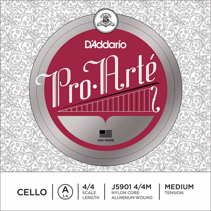 Struna na violoncello A 4/4 D'Addario Pro Arte Bowed J5901-44M