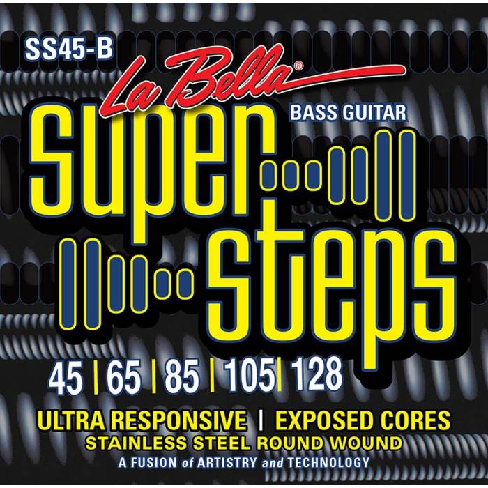 Struny na elektrickou 5-strunnou baskytaru LaBella Super Steps L-SS-45B